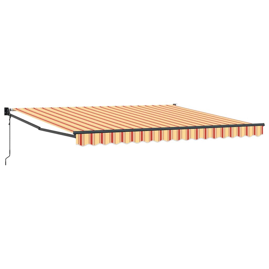 Inklapbaar Zonnescherm geel en oranje 400 × 300 cm Polyester