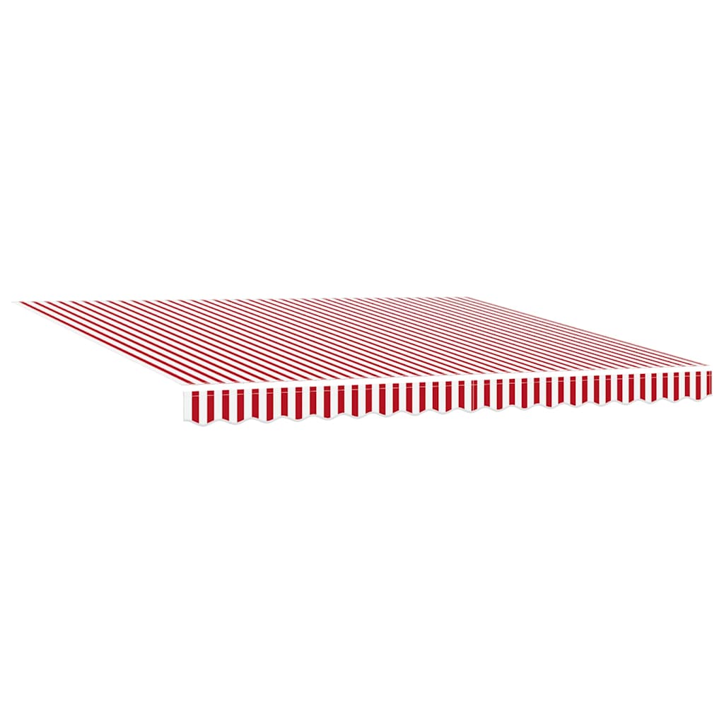 Inklapbaar Zonnescherm Rood En Wit 400 × 300 Cm