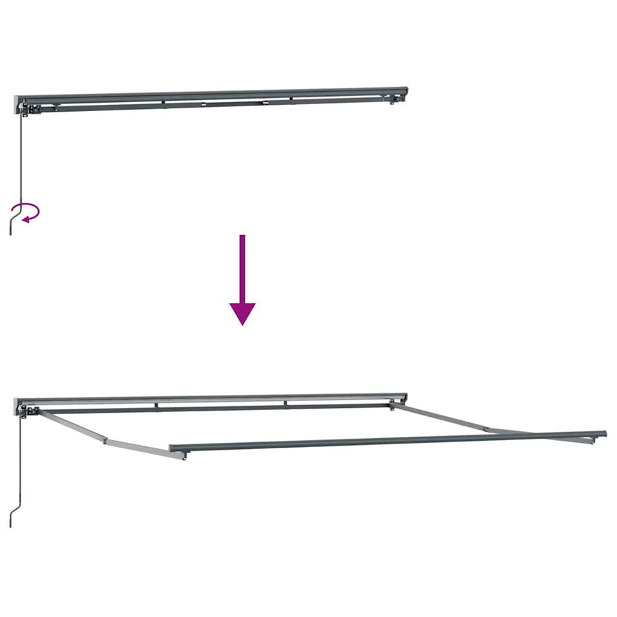 Inklapbaar Zonnescherm Marineblauw 400x300 cm