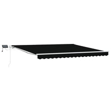 Inklapbaar Zonnescherm Zwart 400 × 300 cm Stof en Staal