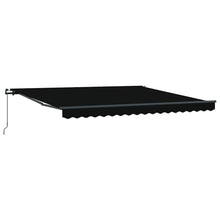 Inklapbaar Zonnescherm Zwart 400 × 300 cm Polyester en staal