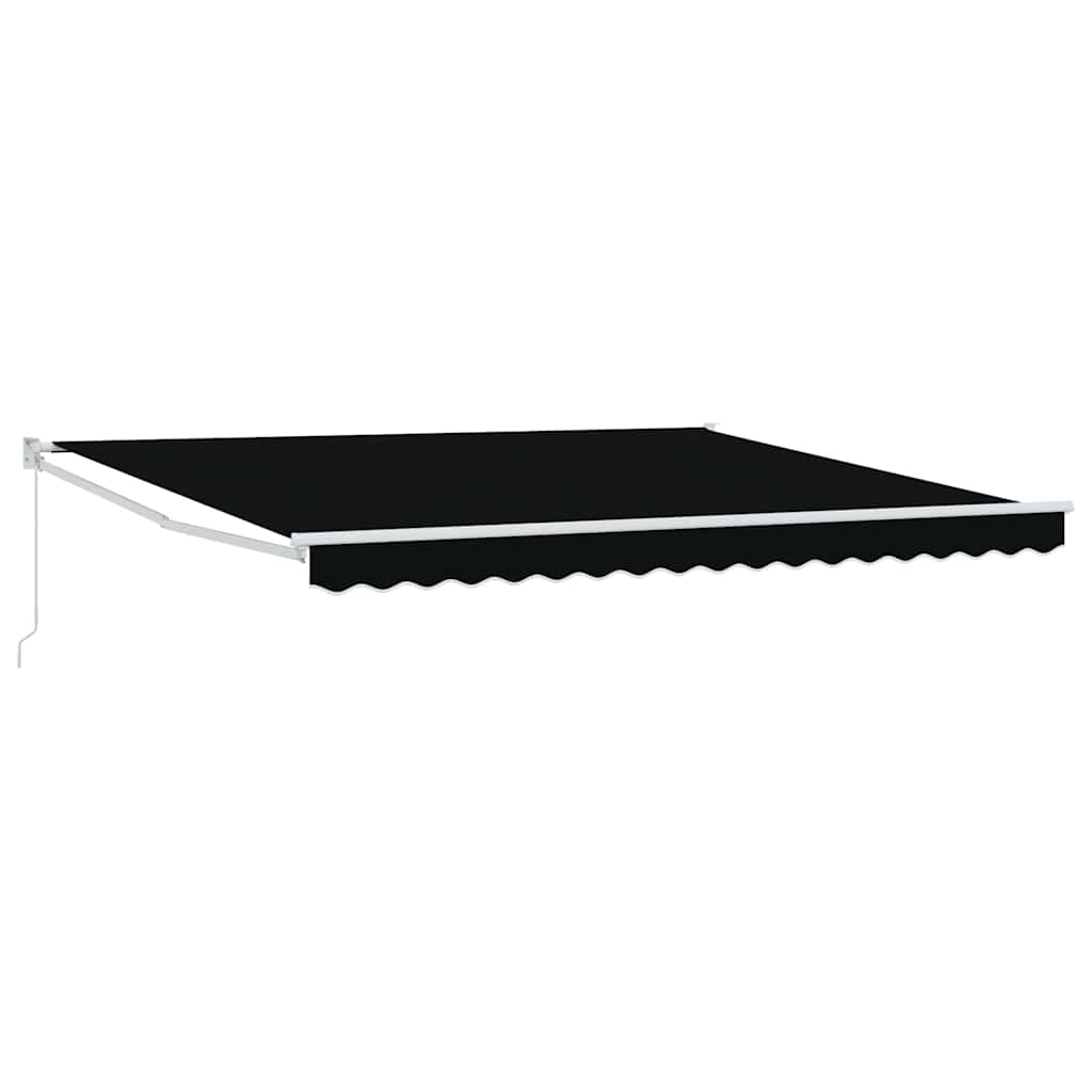 Inklapbaar Zonnescherm Zwart 400 × 300 cm Polyester