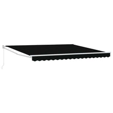 Inklapbaar Zonnescherm Zwart 400 × 300 cm Polyester