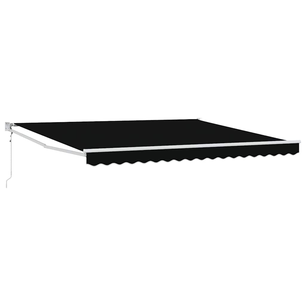 Inklapbaar Zonnescherm Zwart 400 × 300 cm