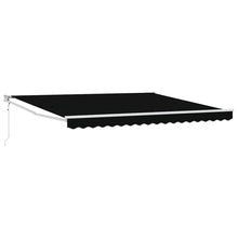 Inklapbaar Zonnescherm Zwart 400 × 300 cm