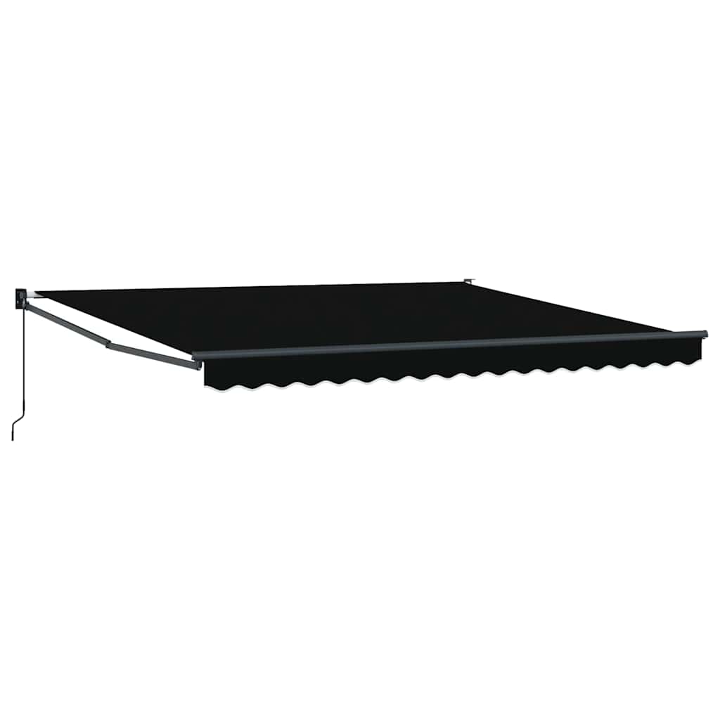 Inklapbaar Zonnescherm Zwart 400 × 300 cm