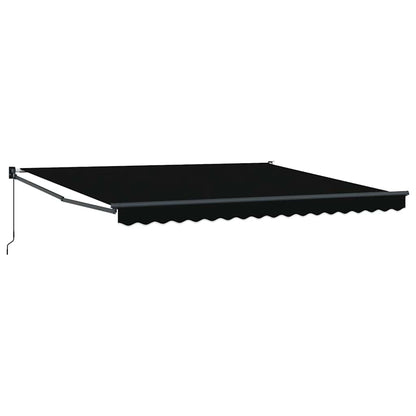 Inklapbaar Zonnescherm Zwart 400 × 300 cm