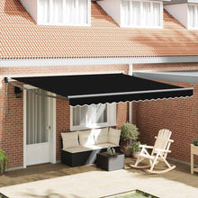 Inklapbaar Zonnescherm Zwart 400 × 300 cm Polyester