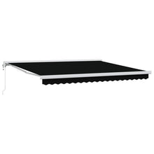 Inklapbaar Zonnescherm Zwart 400 × 300 cm Stof en Metaal
