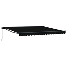 Inklapbaar Zonnescherm Zwart 400x300 cm Aluminium en Polyester