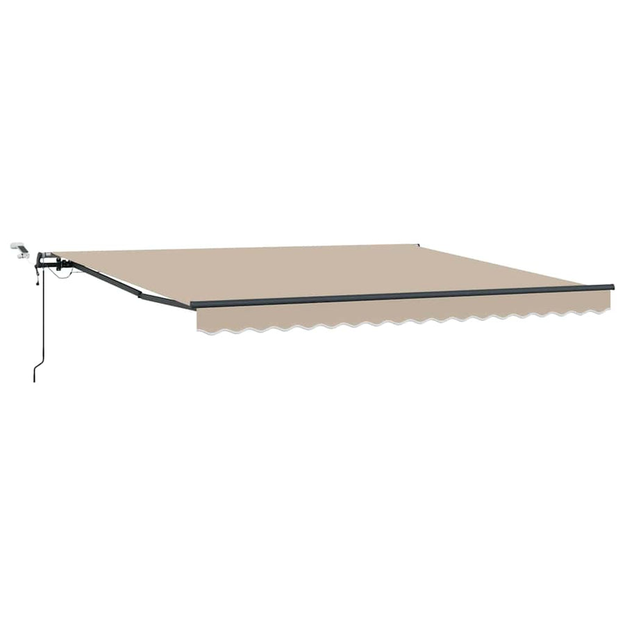 Luifeldoek met Beige 400 × 300 cm Polyester