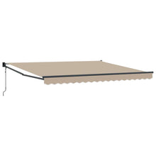 Inklapbaar Zonnescherm Beige 400 × 300 cm Polyester