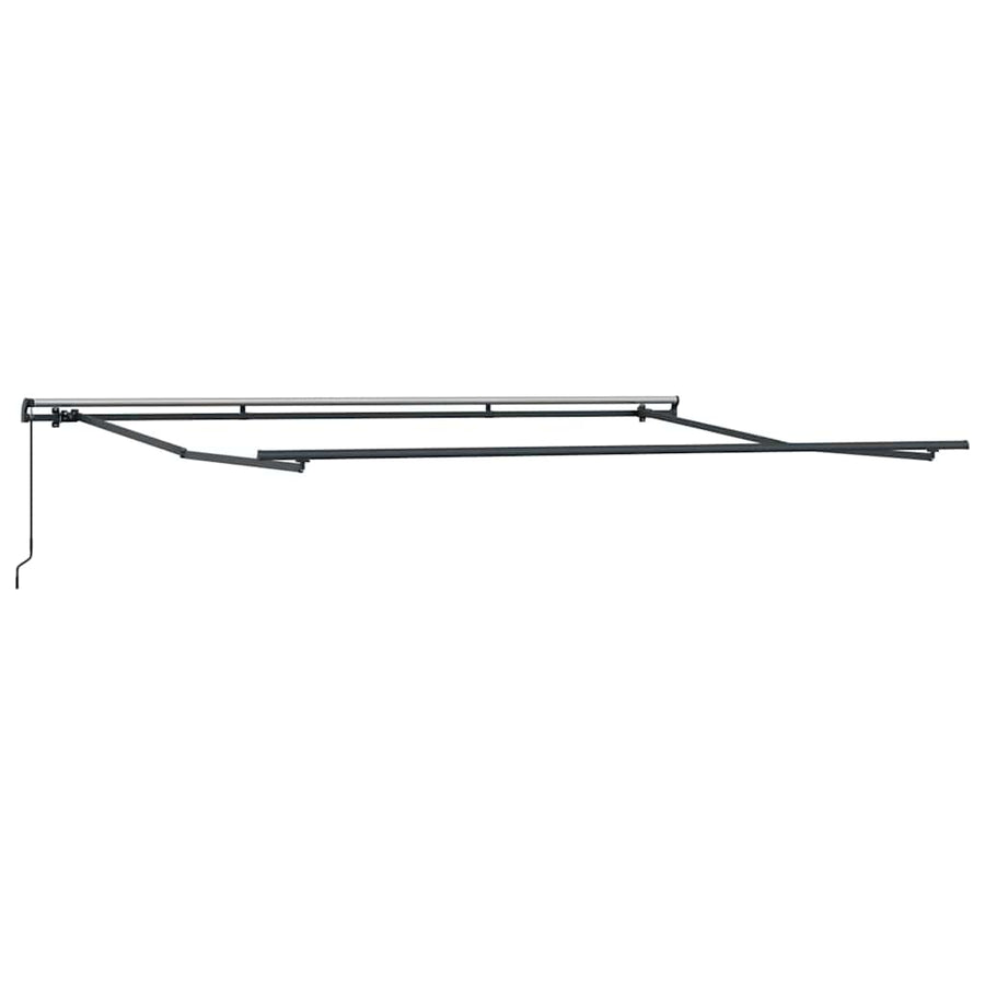 Inklapbaar Zonnescherm Wit 400 × 300 cm Polyester en staal
