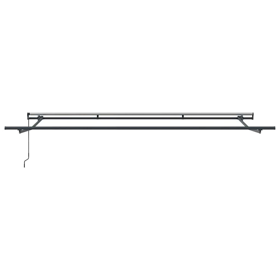 Inklapbaar Zonnescherm Wit 400 × 300 cm Polyester en staal