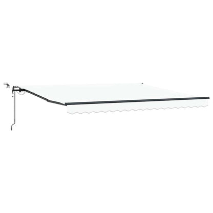 Luifeldoek met Wit 400 × 300 cm Polyester