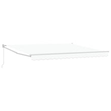 Inklapbaar Zonnescherm Wit 400 × 300 cm Polyester
