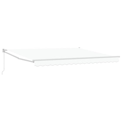 Inklapbaar Zonnescherm Wit 400 × 300 cm Polyester