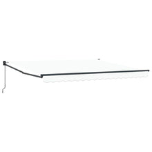 Inklapbaar Zonnescherm Wit 400 × 300 cm Polyester en Aluminium
