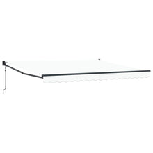 Inklapbaar Zonnescherm Wit 400 × 300 cm Polyester