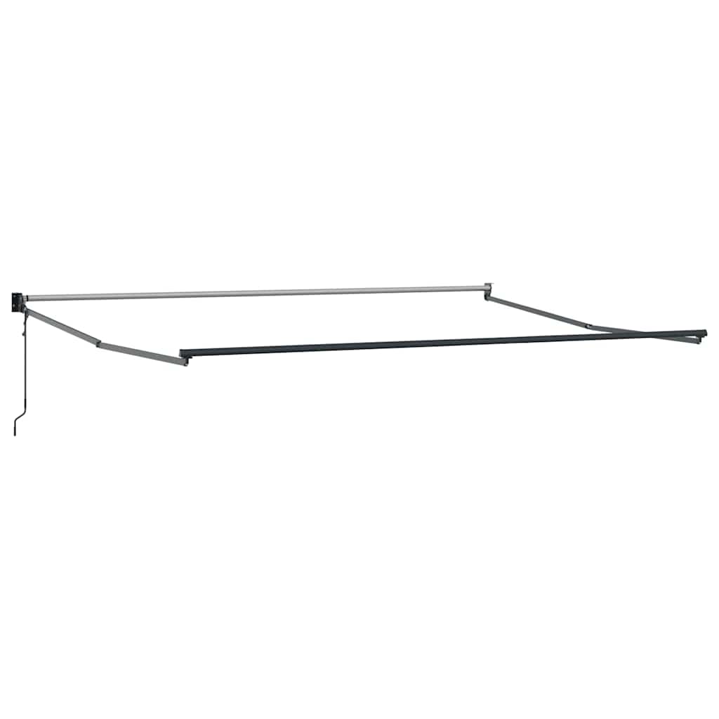 Inklapbaar Zonnescherm Wit 400 × 300 cm Polyester