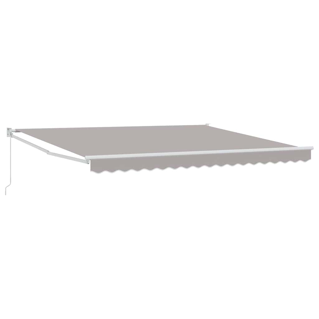 Inklapbaar Zonnescherm Lichtgrijs 400 × 300 cm Polyester