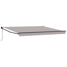 Inklapbaar Zonnescherm Lichtgrijs 400 × 300 cm Polyester