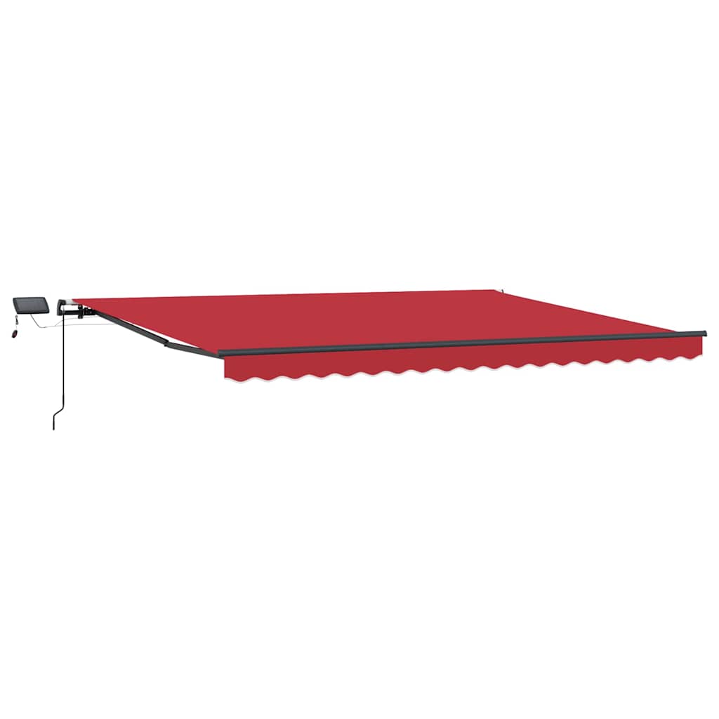 Inklapbaar Zonnescherm Rood 400 × 300 cm Stof