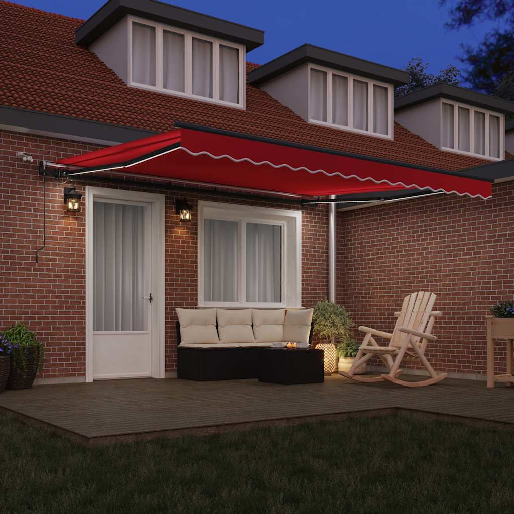 Luifeldoek met Rood 400 × 300 cm Polyester