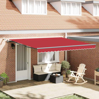 Luifeldoek met Rood 400 × 300 cm Polyester