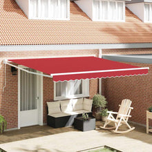 Inklapbaar Zonnescherm Rood 400 × 300 cm Polyester