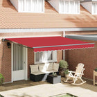 Zonnescherm inklapbaar 400x300 cm rood
