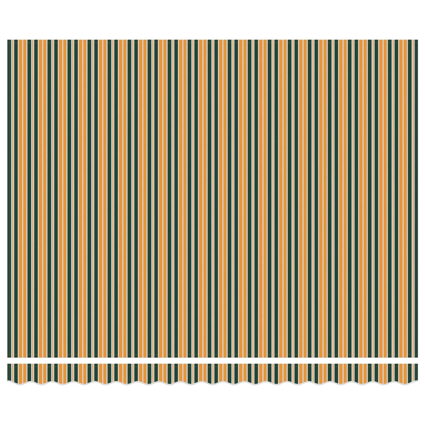 Inklapbaar Zonnescherm Groen en geel 400 × 300 cm Stof