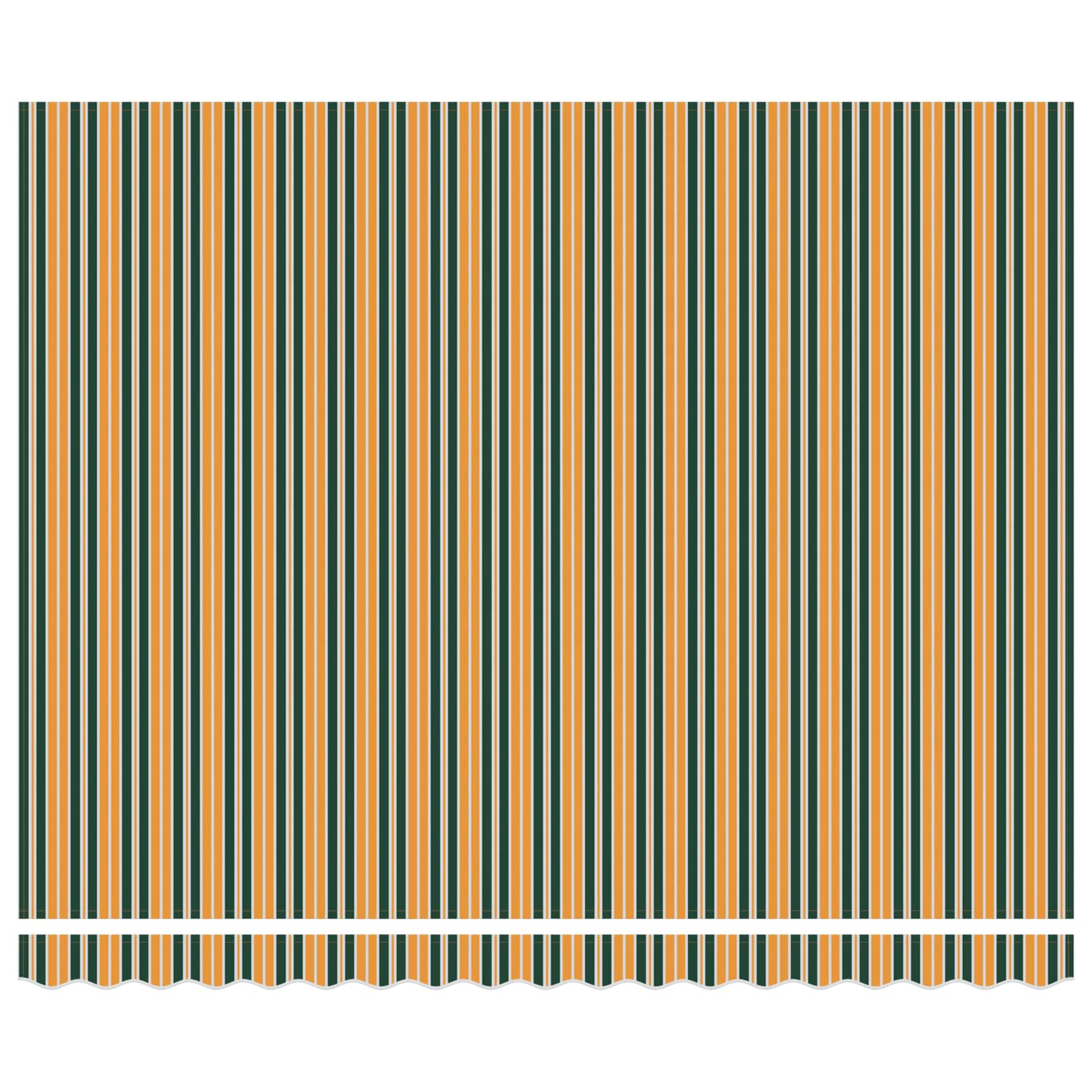 Inklapbaar Zonnescherm Groen en geel 400 × 300 cm Stof