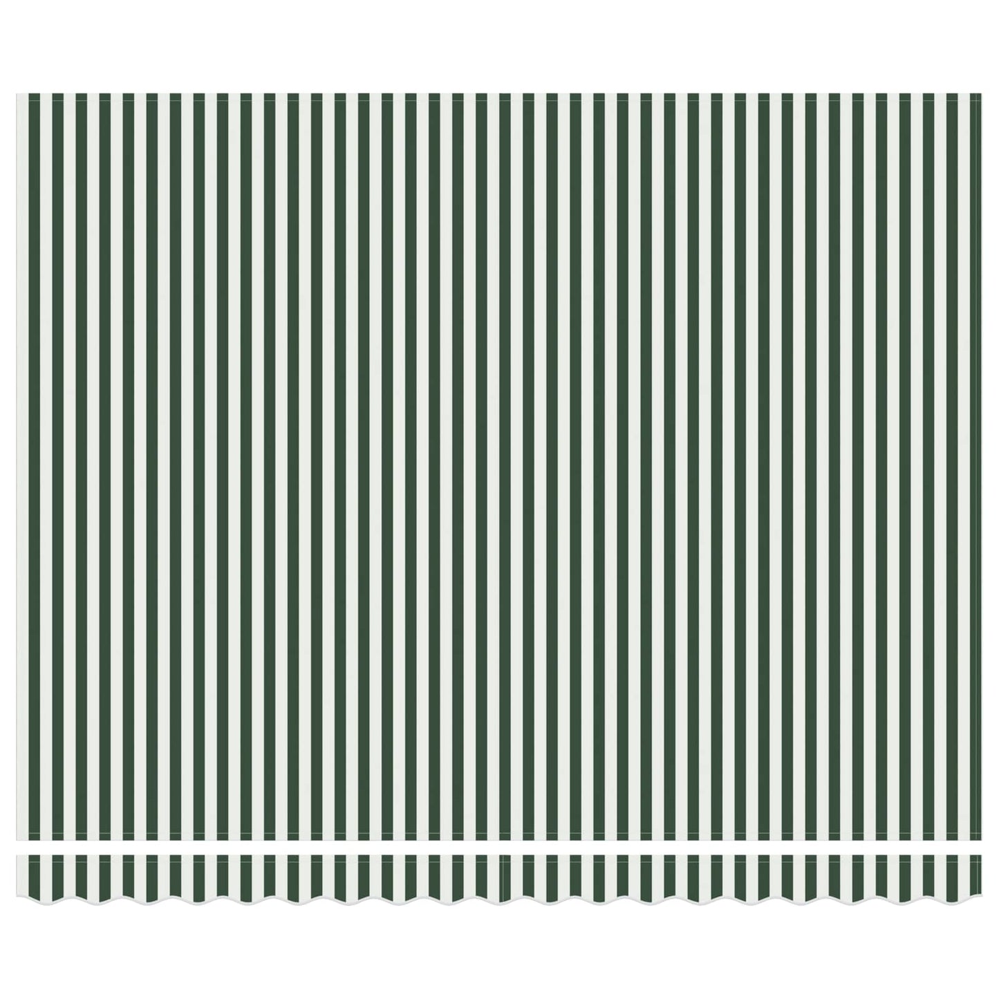 Inklapbaar Zonnescherm Groen en Wit 400 × 300 cm