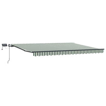 Inklapbaar Zonnescherm Stof Groen En Wit 400 ×300 cm
