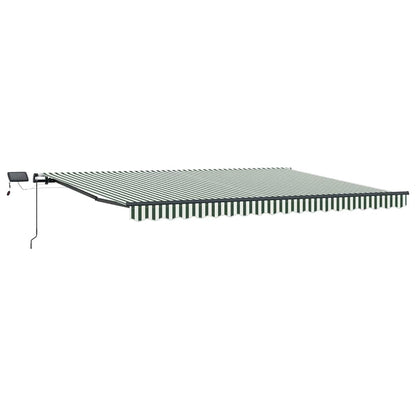 Inklapbaar Zonnescherm Stof Groen En Wit 400 ×300 cm