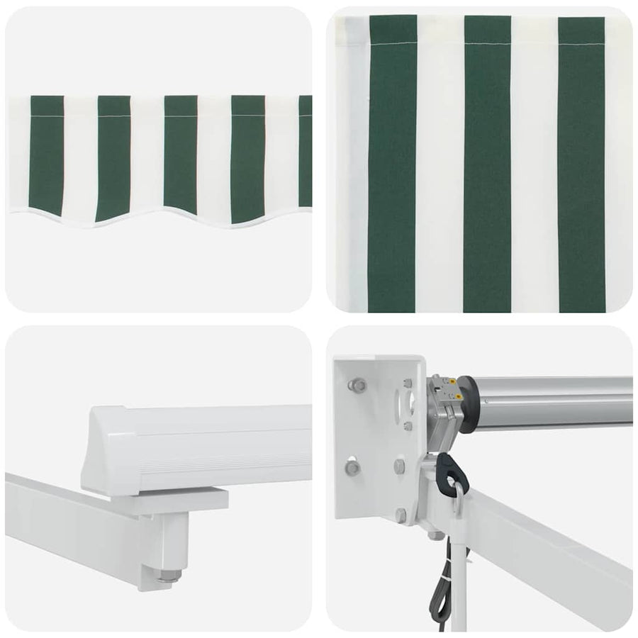 Inklapbaar Zonnescherm Groen 400 × 300 cm Stof