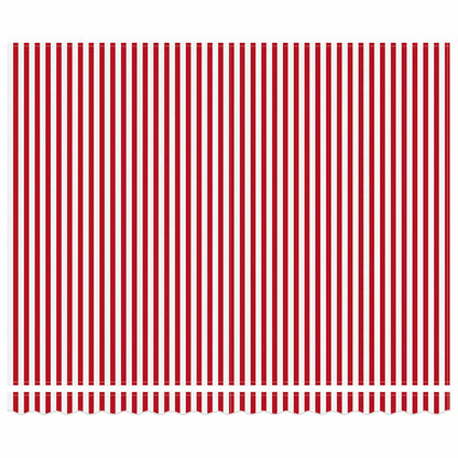 Inklapbaar Zonnescherm Stof Rood En Wit 400 ×350 cm