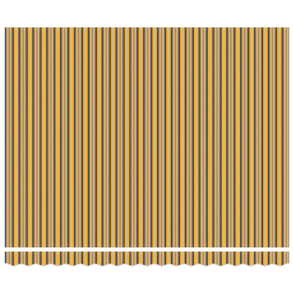 Inklapbaar Zonnescherm Multikleur Stof En Metaal Geel/Grijs/Wit 400 × 350 cm