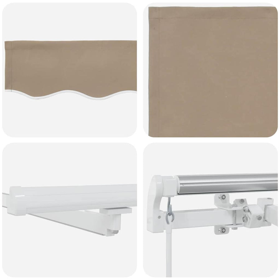 Inklapbaar Zonnescherm met 400 ×350 cm Stof