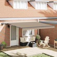 Inklapbaar Zonnescherm Beige 400 ×350 cm Stof
