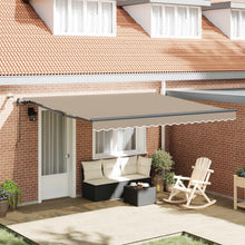 Luifeldoek met Beige 400 × 350 cm Polyester