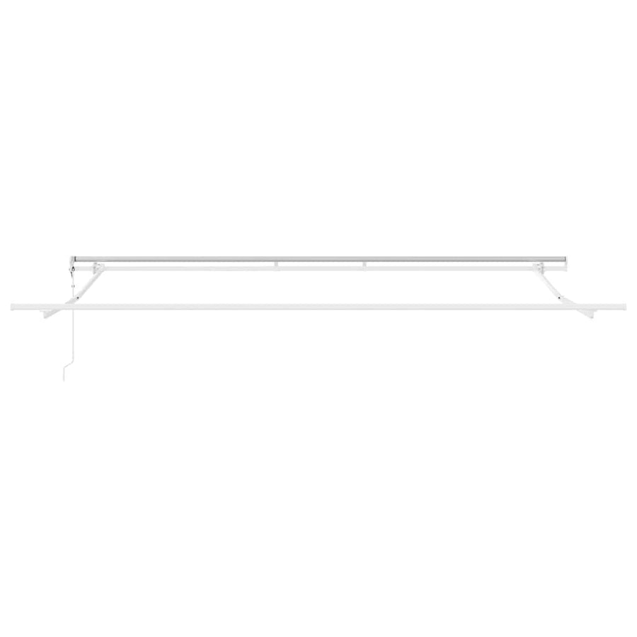 Inklapbaar Zonnescherm Wit 400 × 350 cm Stof