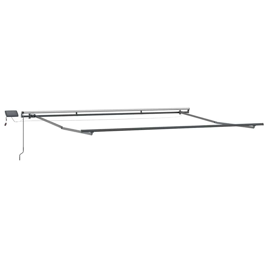 Inklapbaar Zonnescherm Wit 400 ×350 cm Stof