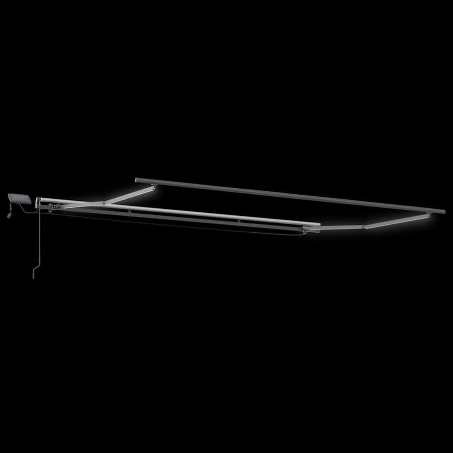 Inklapbaar Zonnescherm Wit 400 ×350 cm Stof