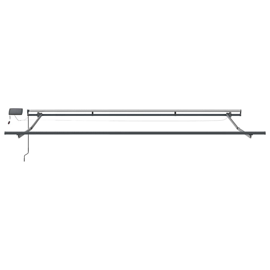 Inklapbaar Zonnescherm Wit 400 ×350 cm Stof