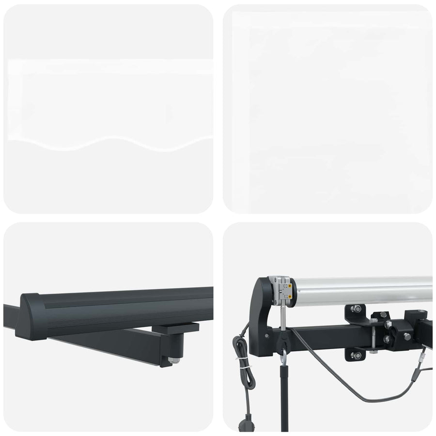 Luifeldoek met Wit 400 × 350 cm Polyester