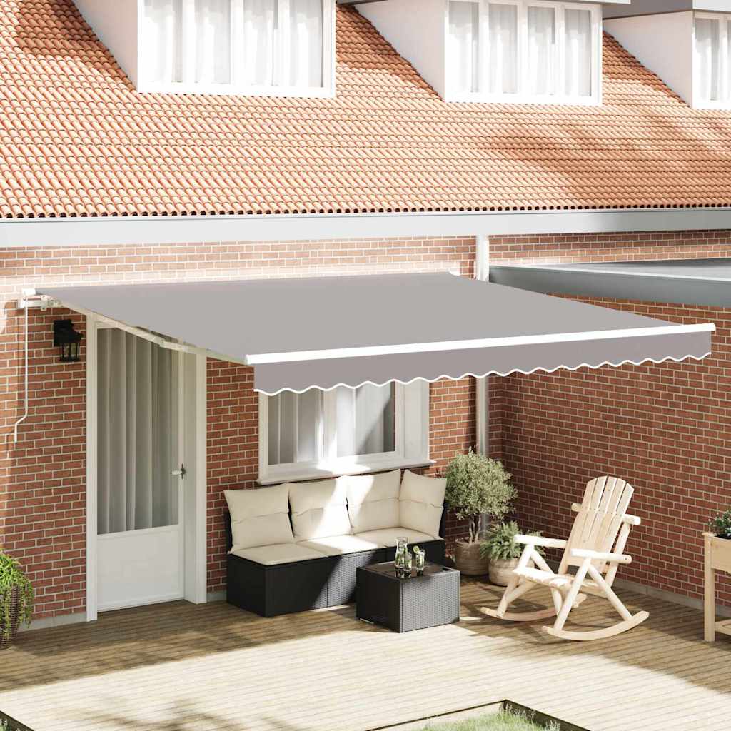 Markies Lichtgrijs 400 x 350 x 165 cm Polyester en Metaal