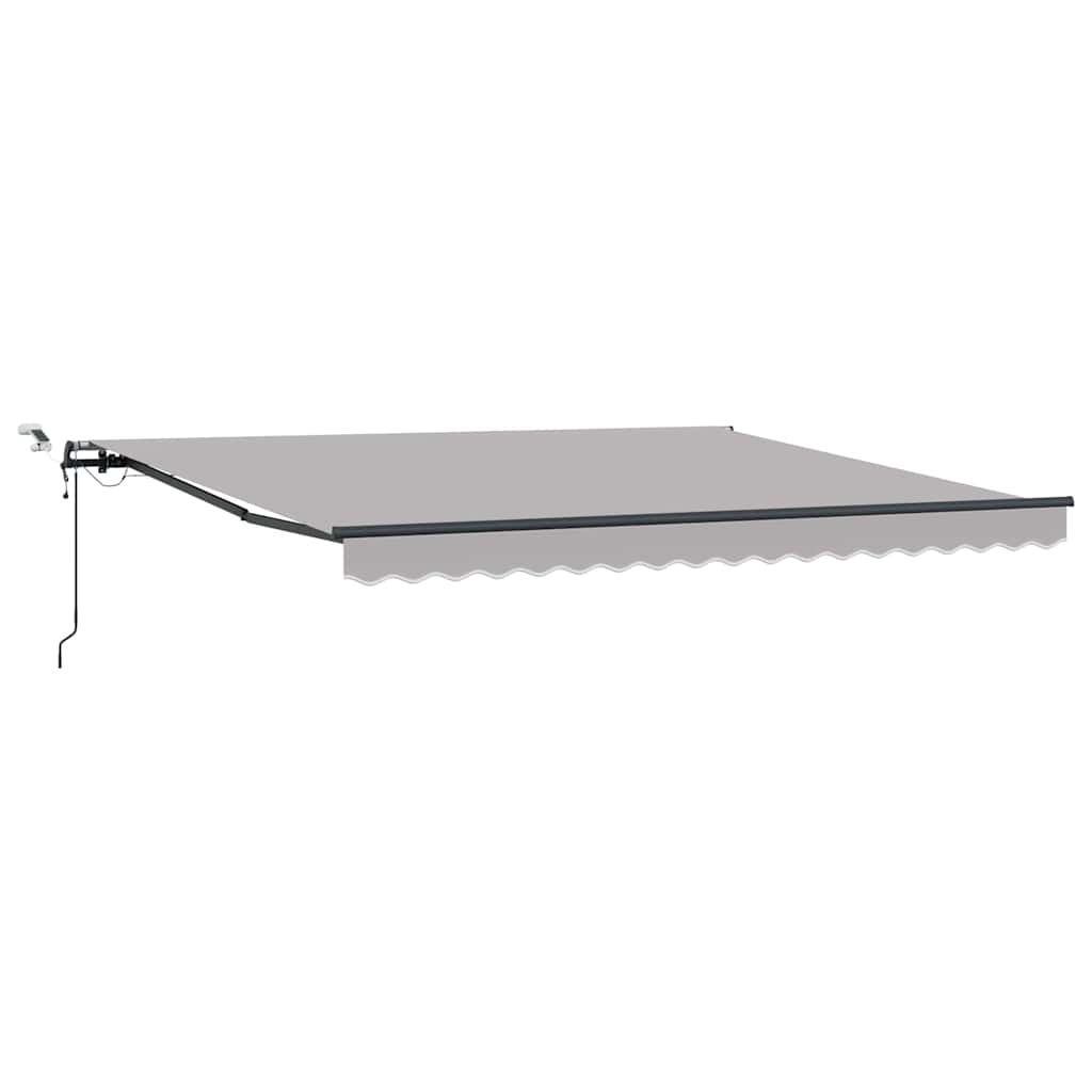 Luifeldoek met Lichtgrijs 400 × 350 cm Polyester
