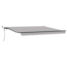 Luifeldoek met Lichtgrijs 400 × 350 cm Polyester